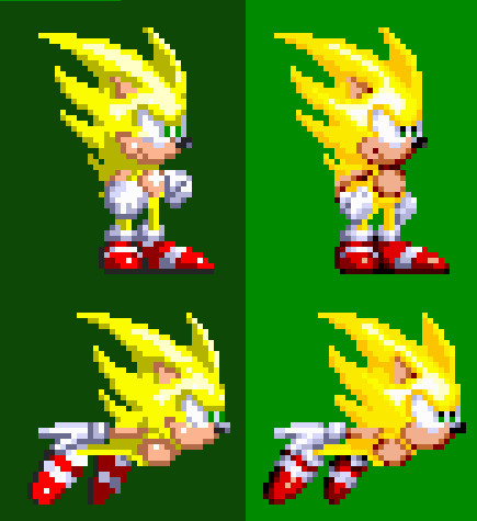 Sonic 3'Mixed (Cancelled) on X: Various sonic sprites made, along