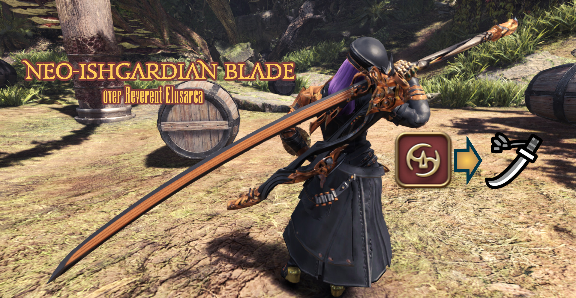 FFXIV Augmented NeoIshgardian Armor and Weapons [Monster Hunter World] [Mods]