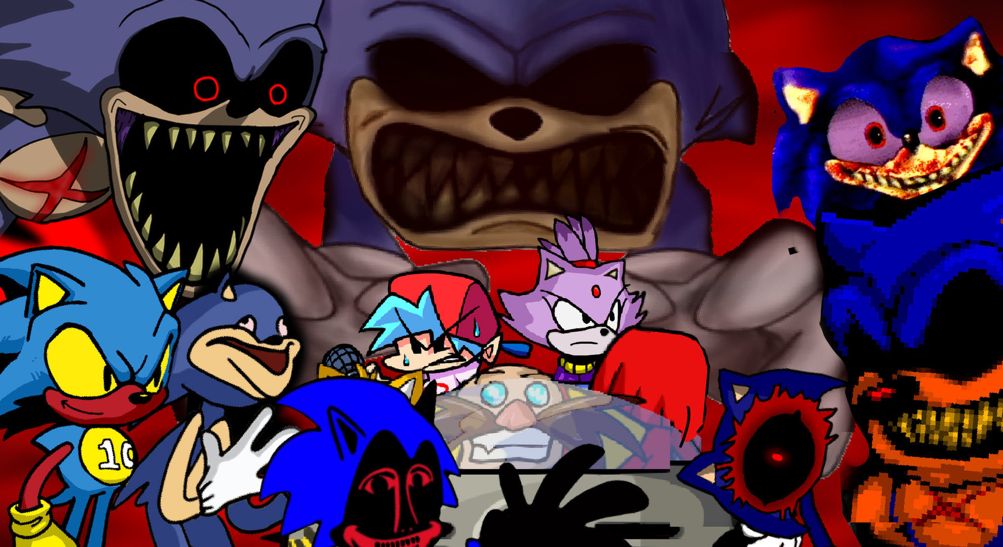 LORD X FROM SONIC.EXE PC PORT IS BACK TO GIVE YOU MORE NIGHTMARES