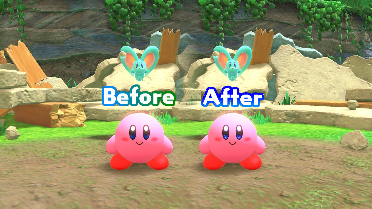 Remove hover height limit + stronger inhale [Kirby and the Forgotten Land]  [Mods]