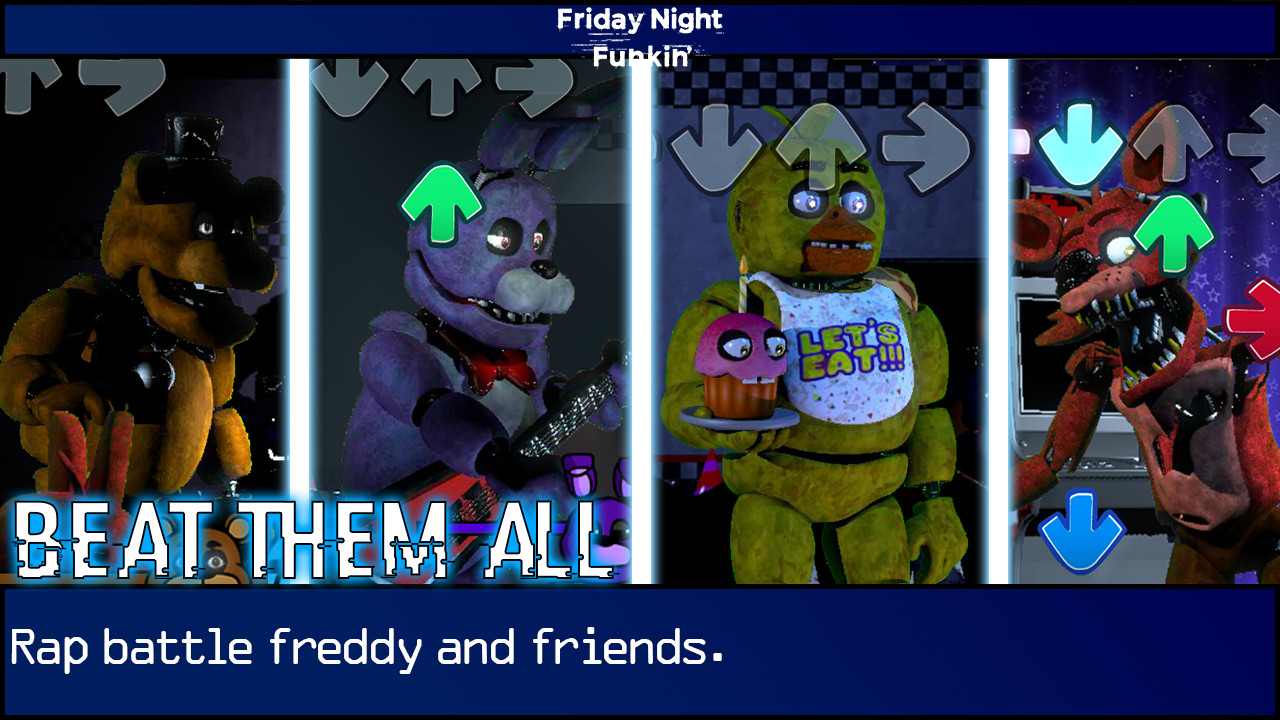 Friday Night Funkin' VS Five Nights at Freddy's FULL WEEK 1-5
