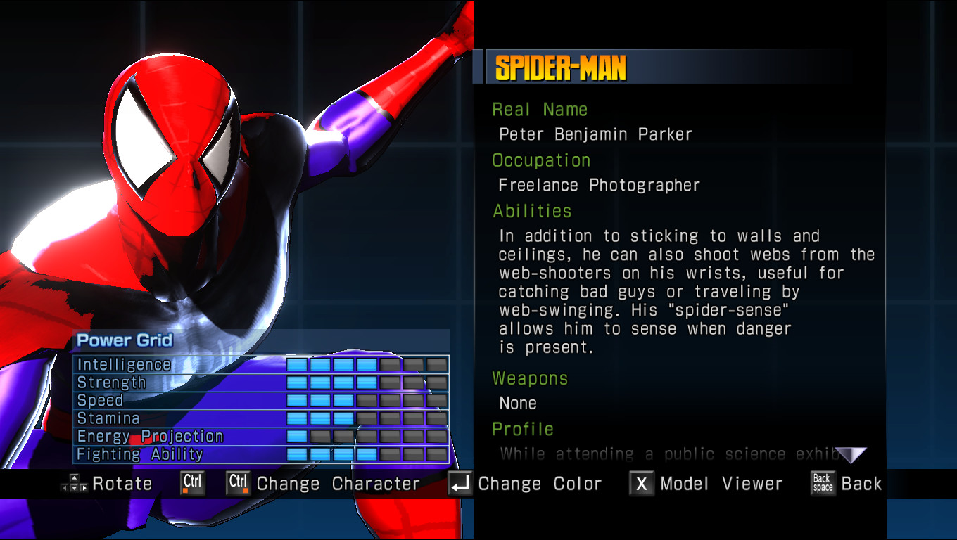 spiderman power grid