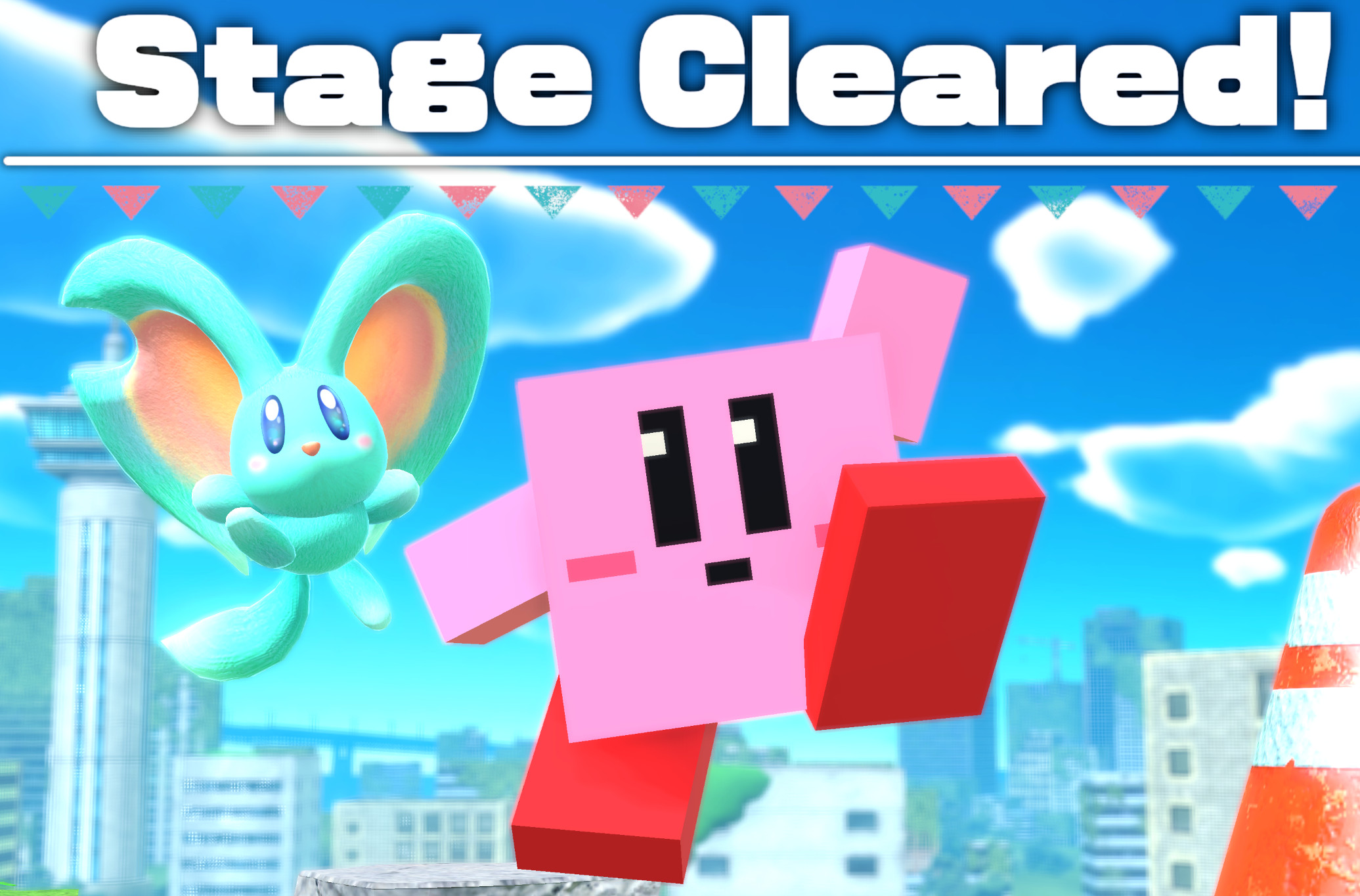 Playing as MINECRAFT KIRBY in Kirby and the Forgotten Land is FANTASTIC!!  (Cute Kirby mod) 