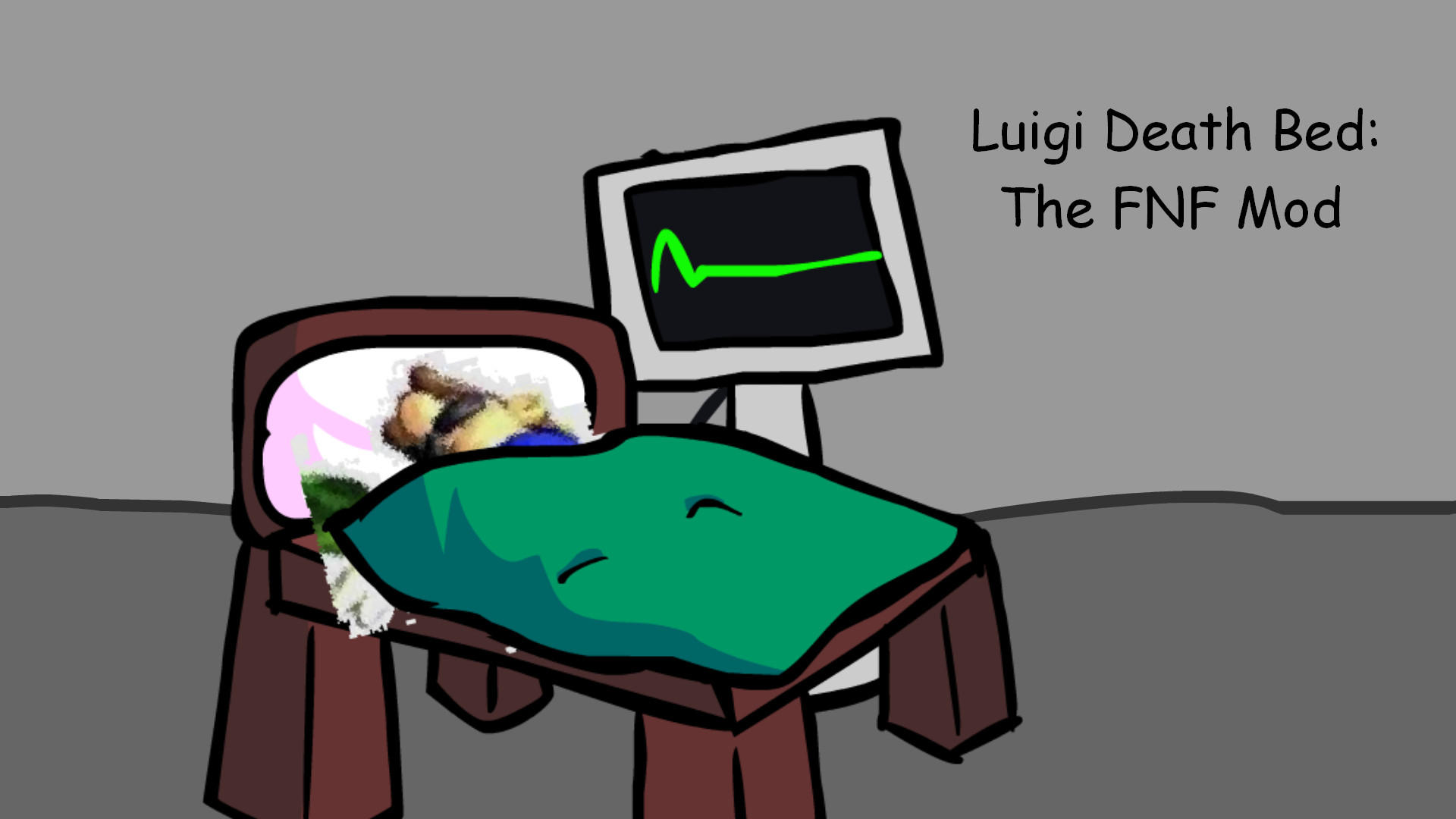 Luigi Death Bed: The FNF Mod [Friday Night Funkin'] [Mods]