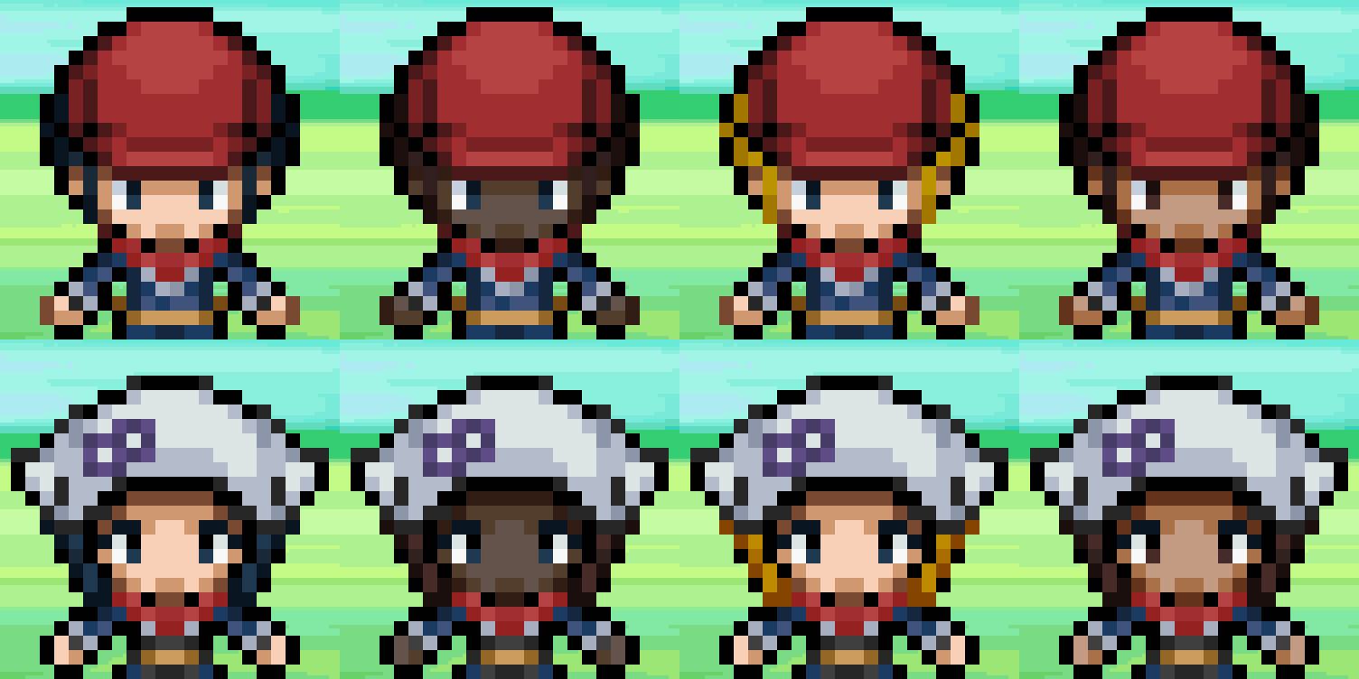 pokemon overworld character sprites