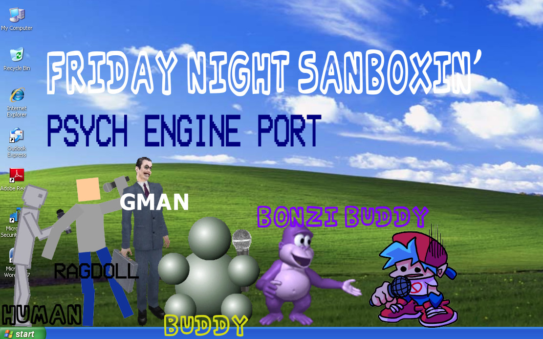 Friday Night Sandboxin' Psych engine Port Mod for Friday Night Funkin ...