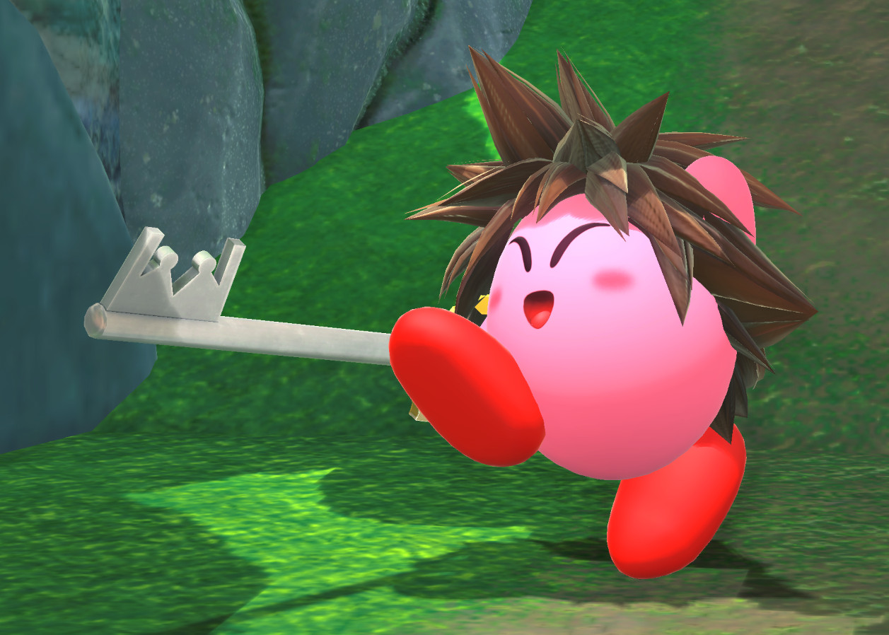 Sora Kirby + Keyblade [Kirby and the Forgotten Land] [Mods]