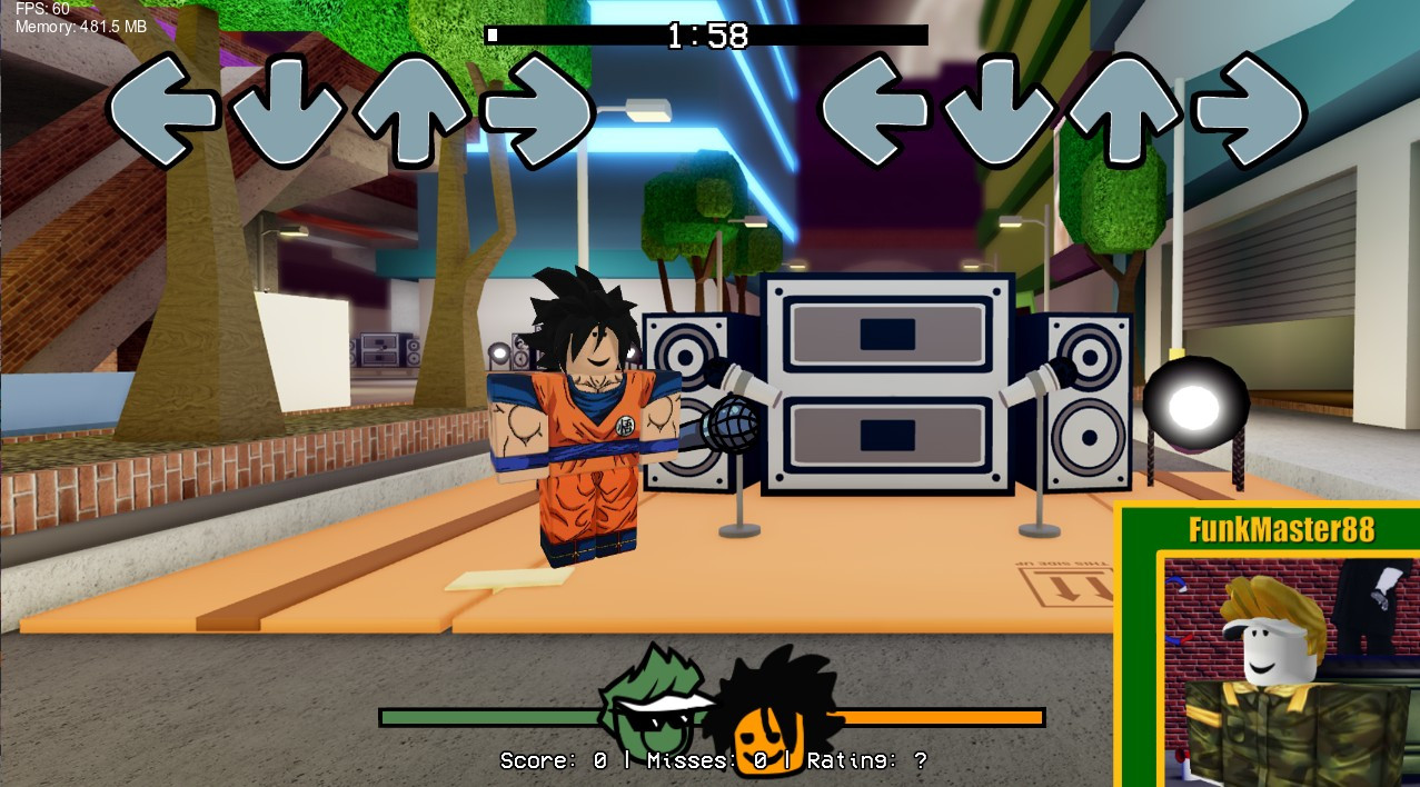 FRIDAY NIGHT FUNKIN' VS ROBLOX GOKU jogo online gratuito em