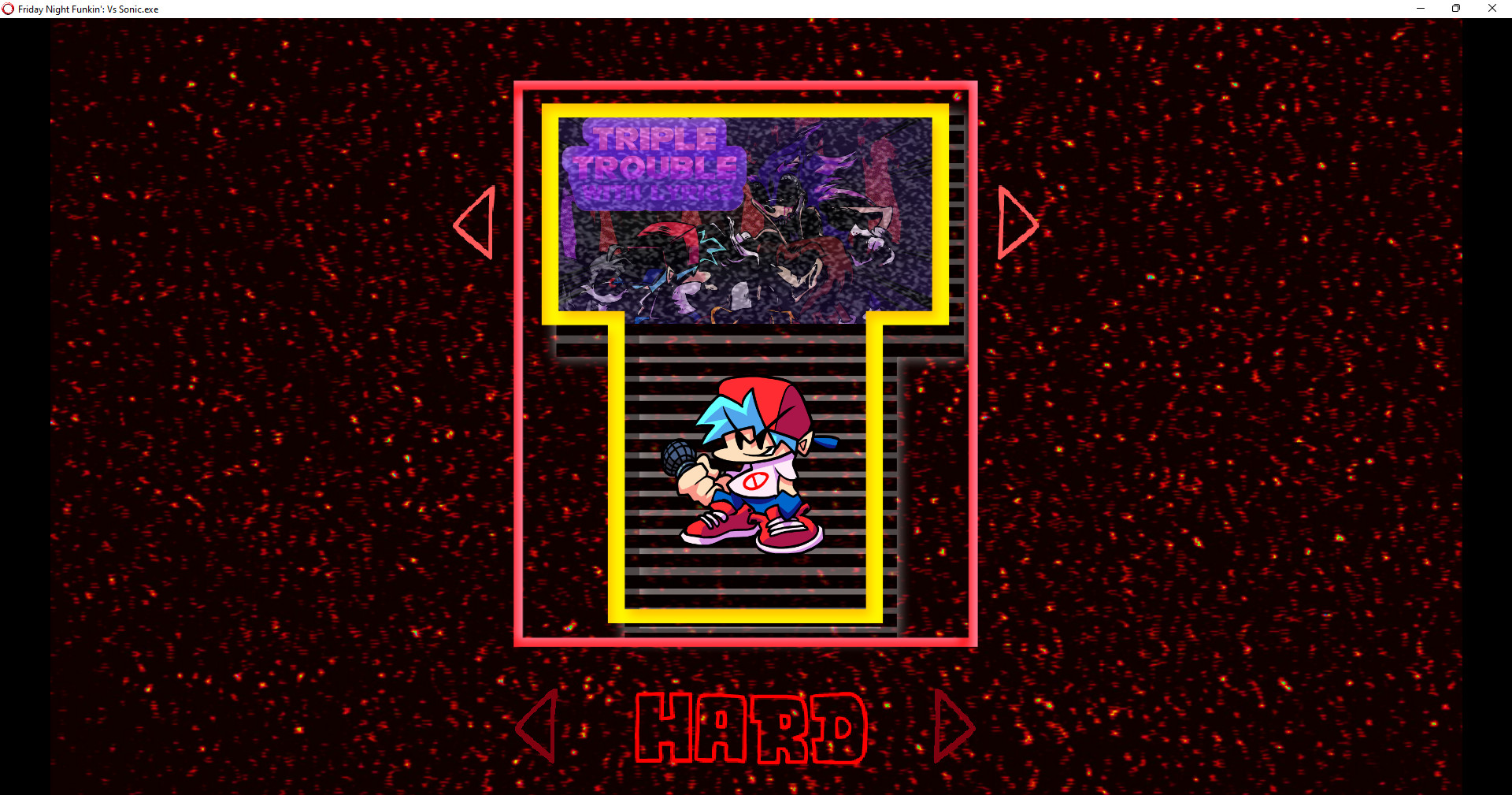 Triple Trouble WITH LYRICS, Sonic.exe mod Cover