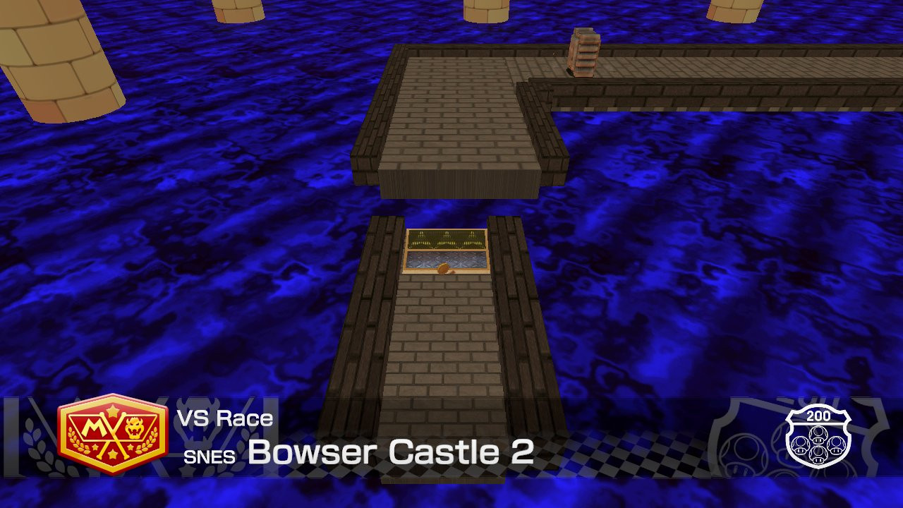 SNES Bowser Castle 2 Mod for Mario Kart 8 MK8