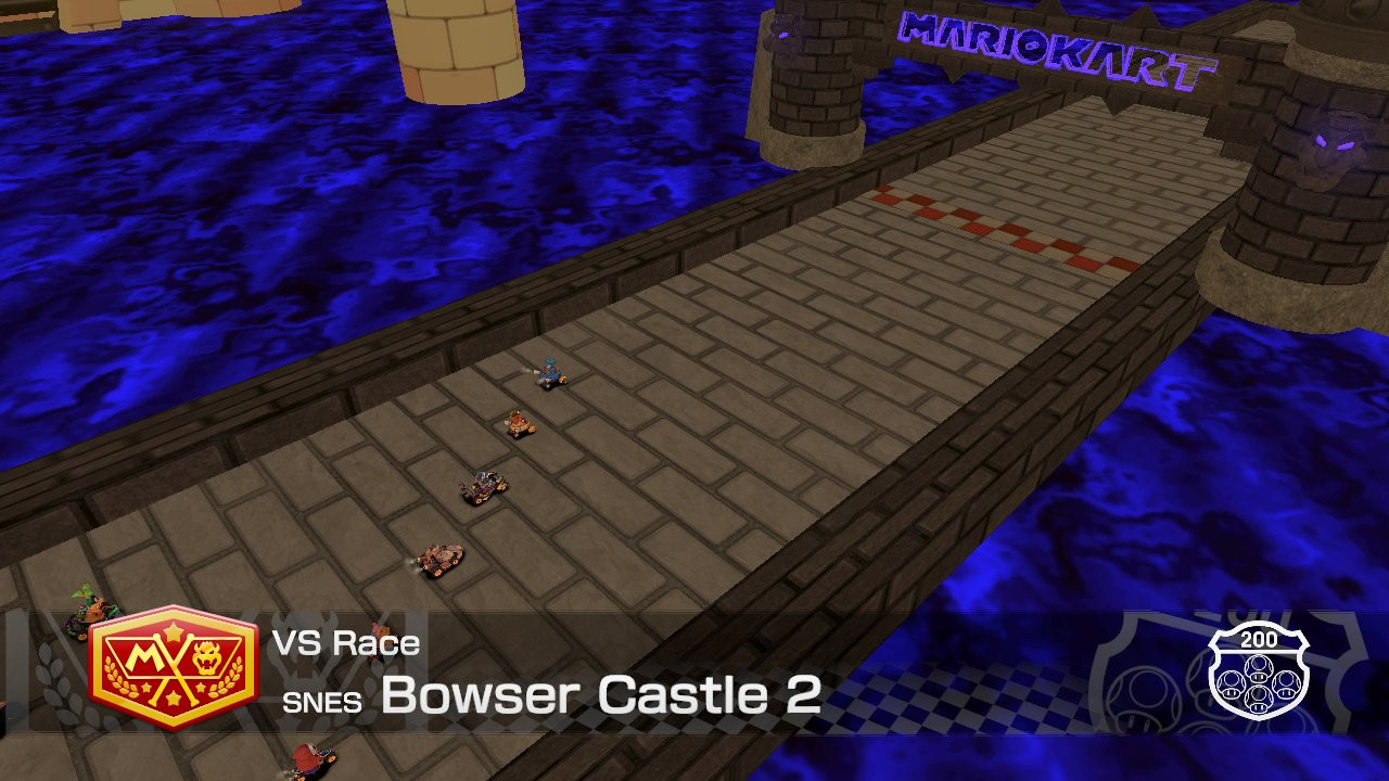 SNES Bowser Castle 2 Mod for Mario Kart 8 MK8