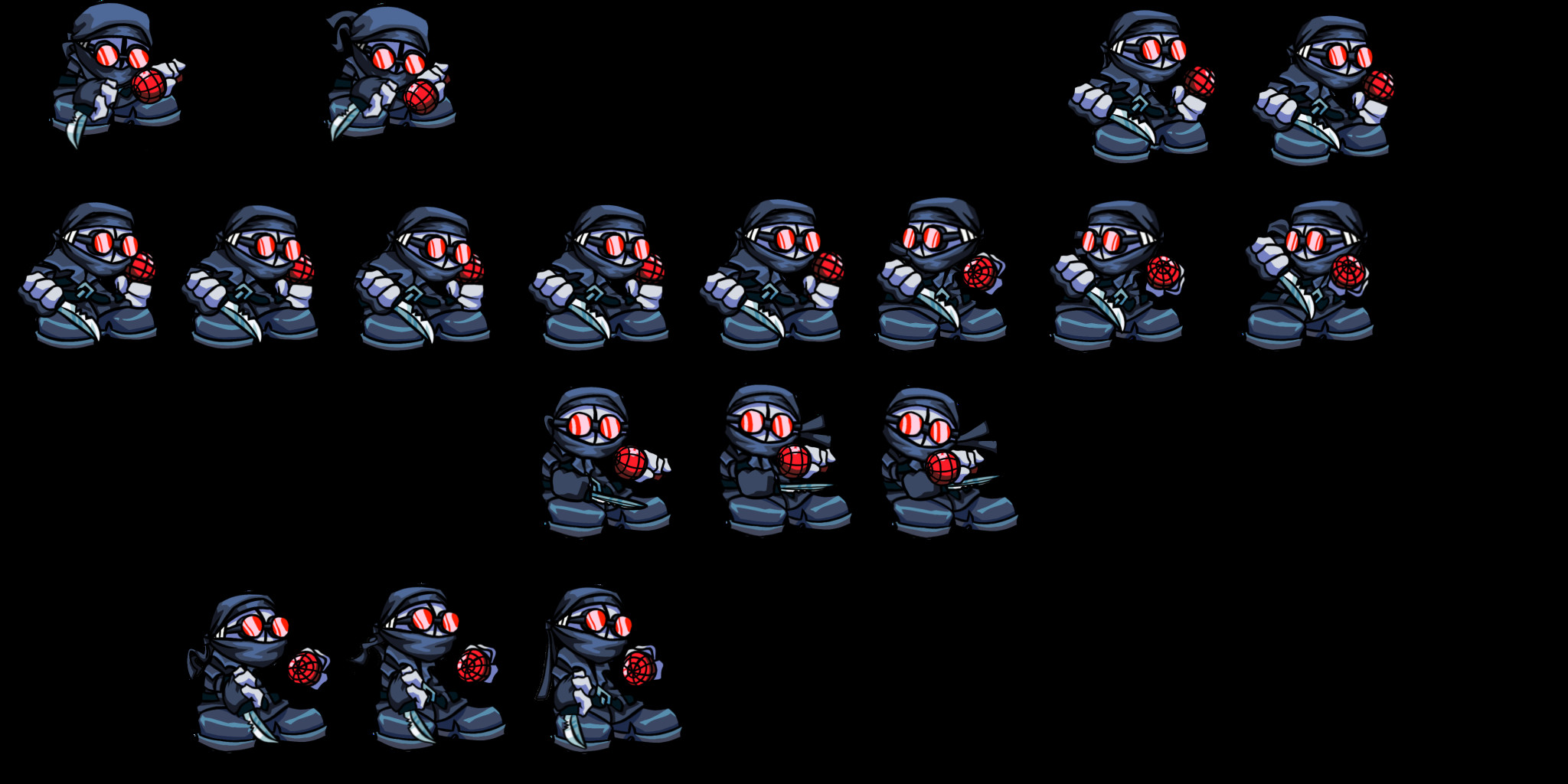 Madness combat Hank sprites download! 