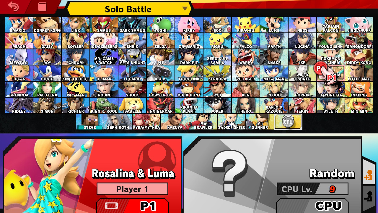 Rosalina Swimwear UI {Request} [Super Smash Bros. Ultimate] [Mods]