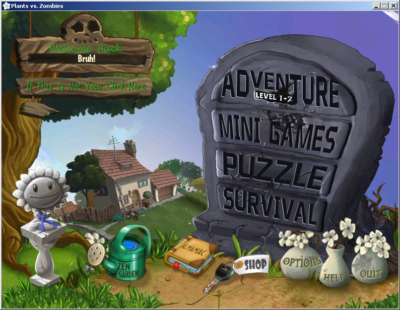 Old Version] Plants Vs. Zombies 2 Mod Pak - Suruival Roof (Hard