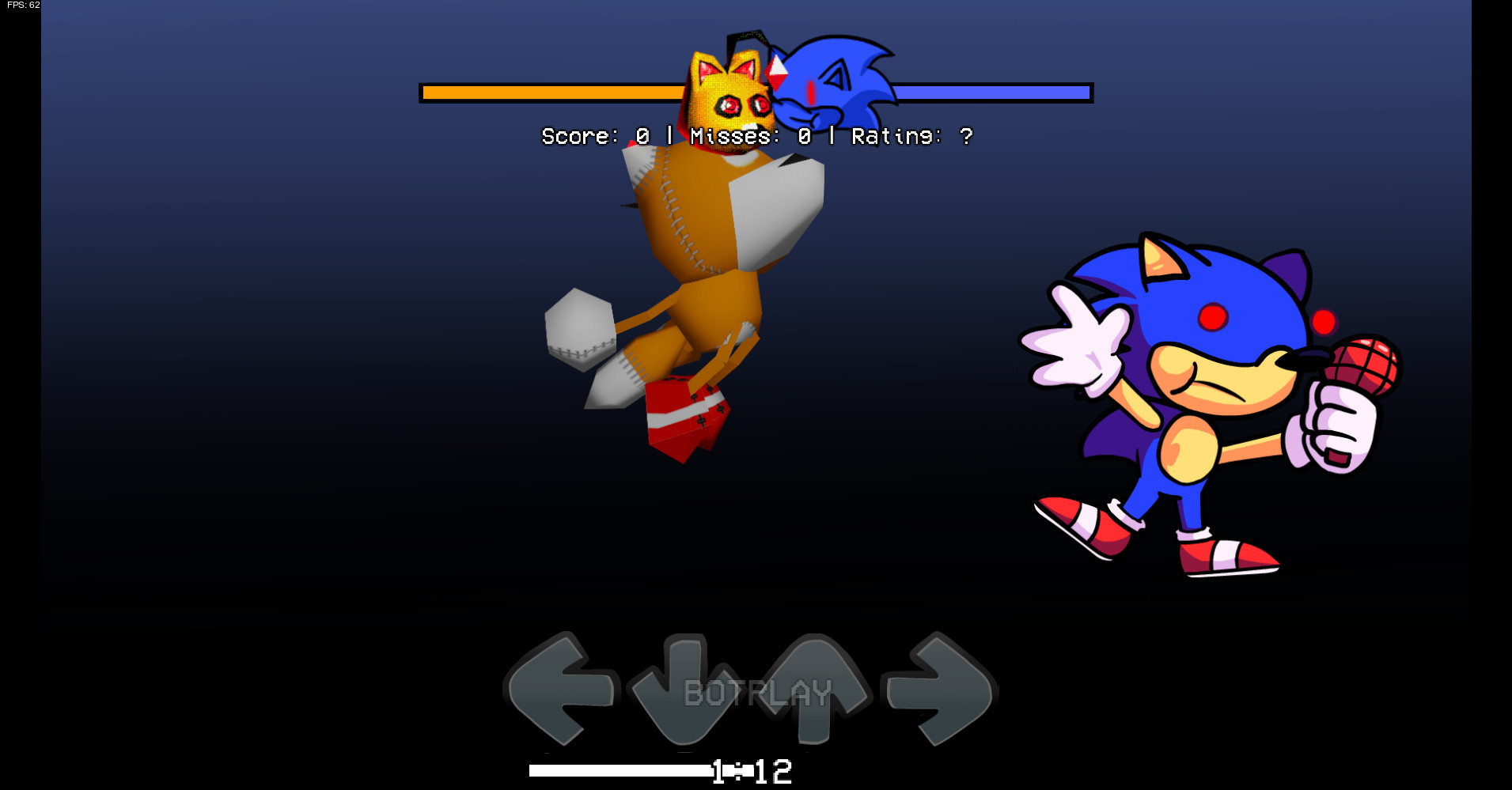 Sonic.exe phase 1 and Tails Doll Reanimated [Friday Night Funkin'] [Mods]