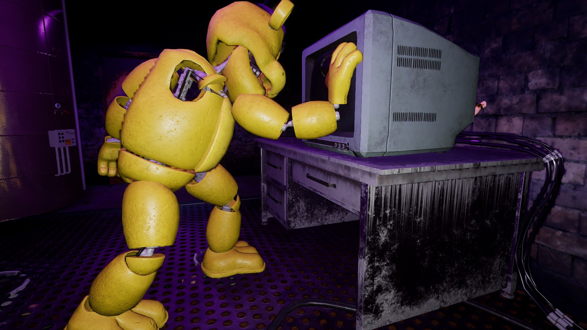 UCN Fredbear over Burntrap [Five Nights at Freddy's Security