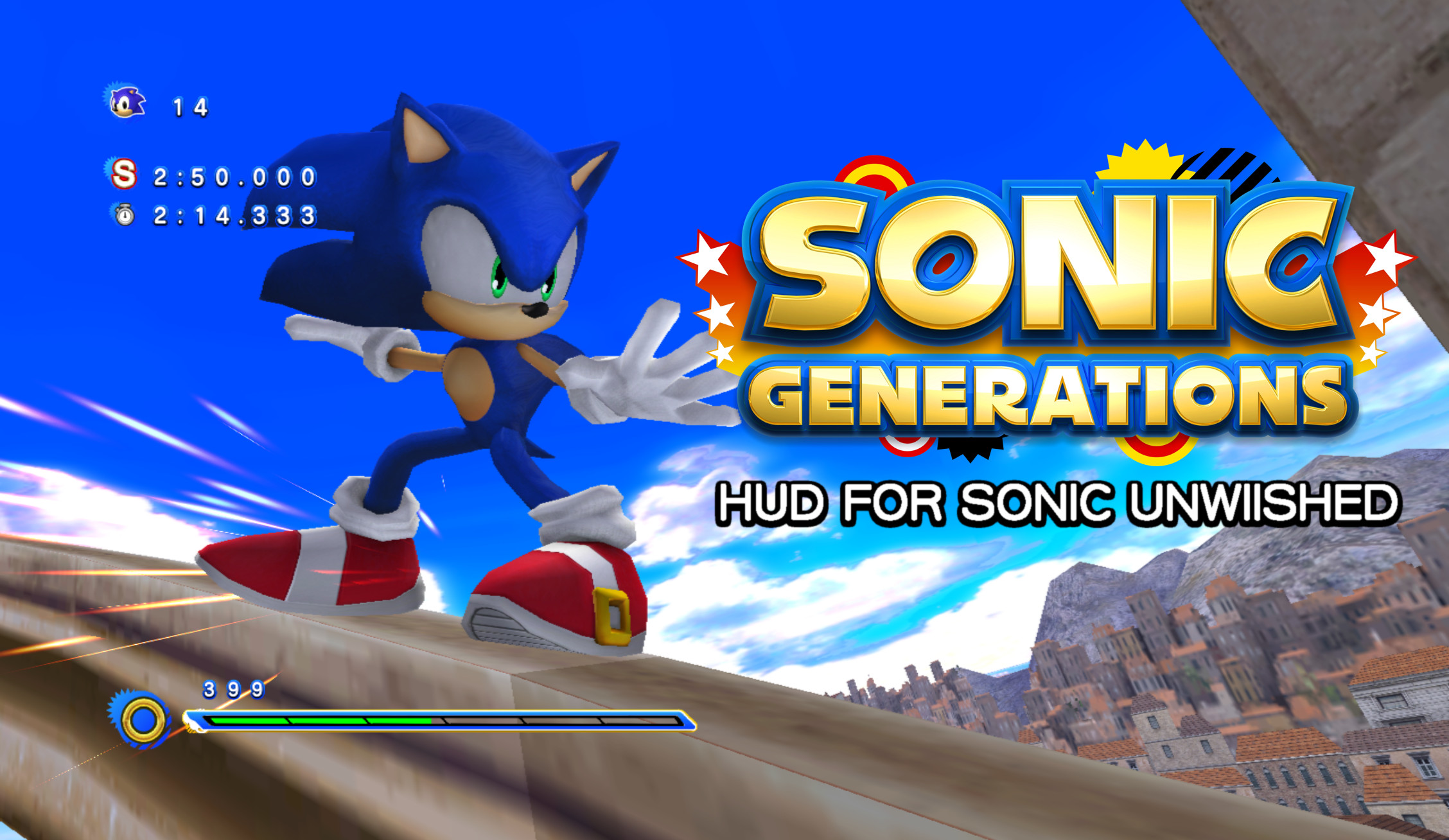Sonic Generations HUD [Sonic Unleashed (Wii)] [Mods]
