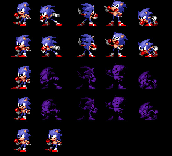 Genesis Styled Sonic Over Pixel BF [Friday Night Funkin'] [Mods]