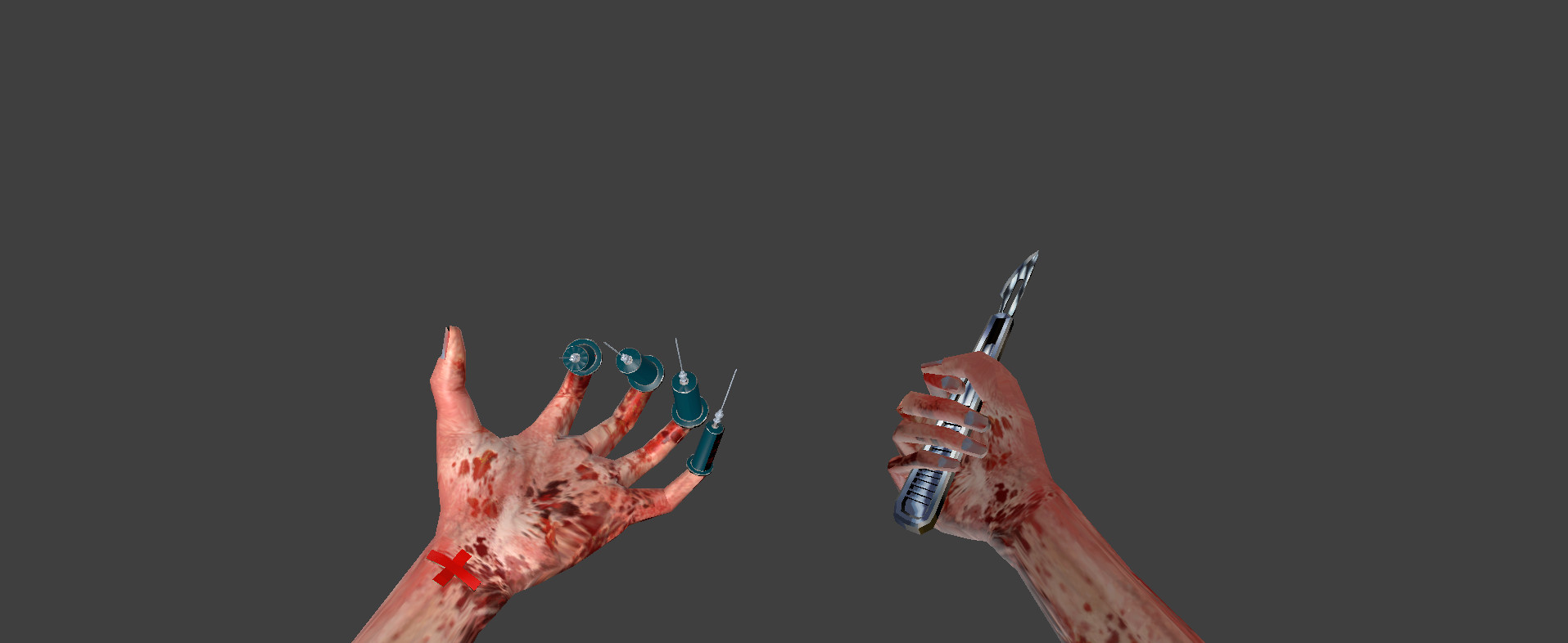 Zombie nurse hand