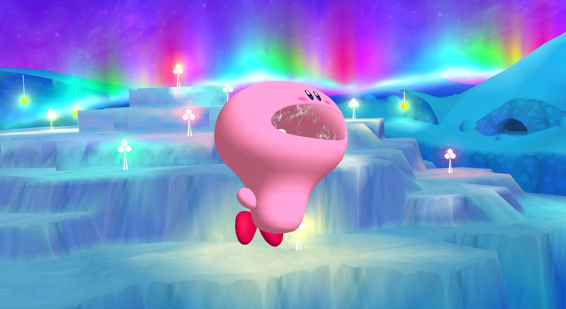 Lightbulb Mouth Kirby [Kirby's Return to Dream Land] [Mods]