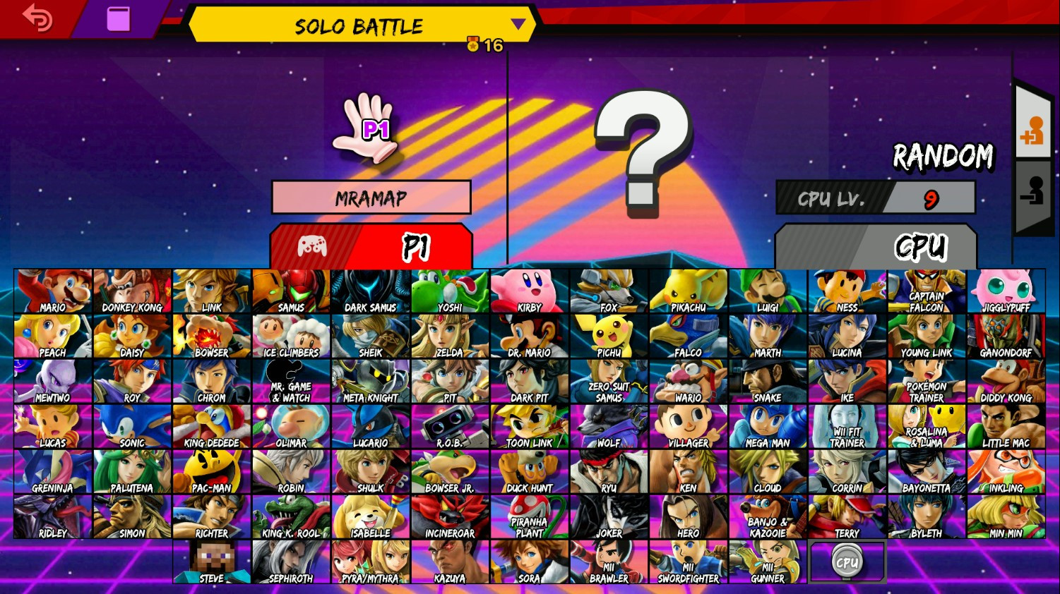 Flipped CSS mixed with Vaporwave CSS [Super Smash Bros. Ultimate] [Mods]