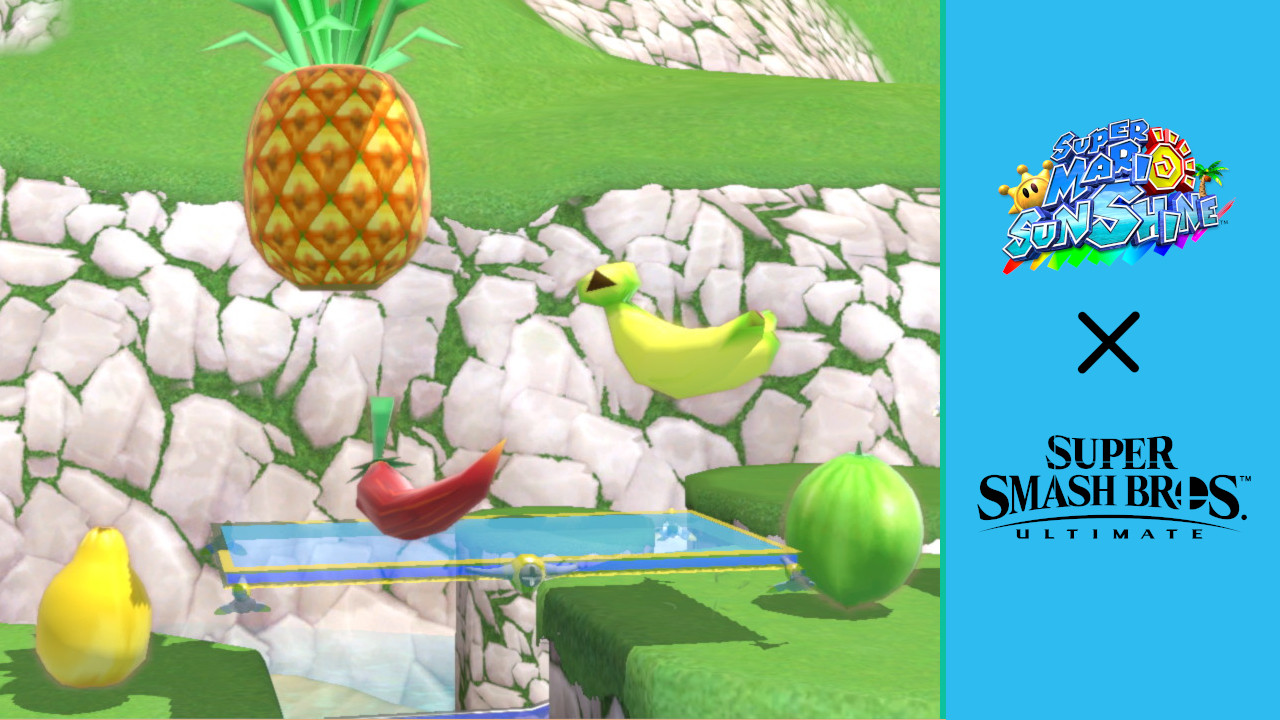 Fruits (Super Mario Sunshine) Pack [Super Smash Bros. Ultimate] [Mods]