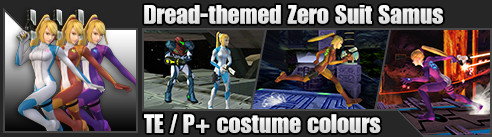 Dread-themed Zero Suit Samus Mod for Super Smash Bros. Brawl