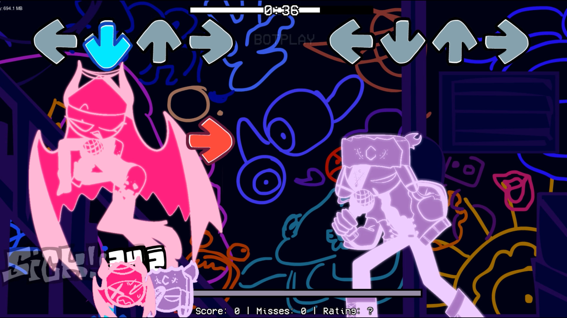 Sarv and Ruv Underground style [SKIN] [Friday Night Funkin'] [Mods]