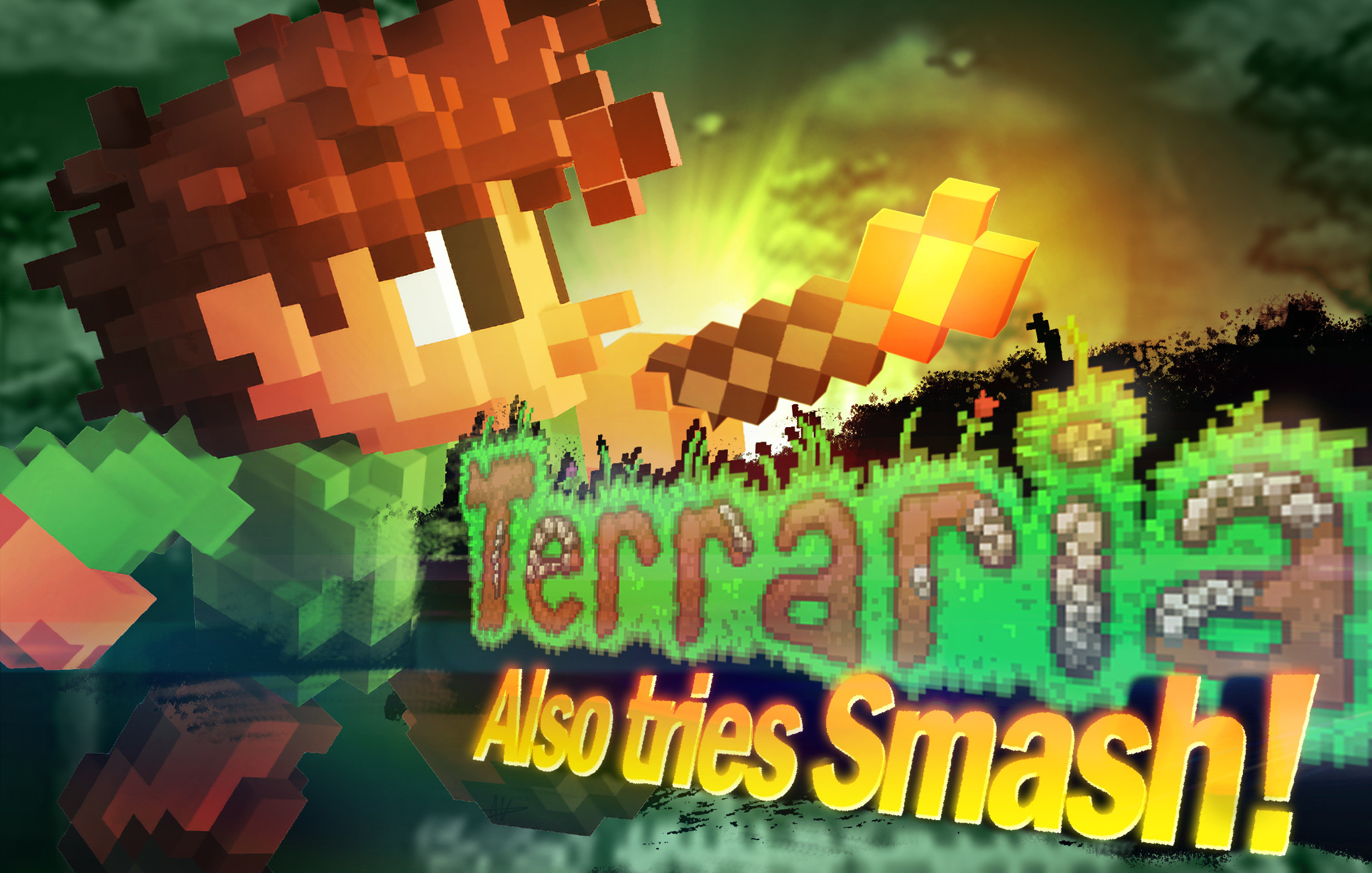 Terraria Modpack (skin,stage&more) [Super Smash Bros. Ultimate] [Mods]