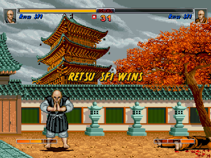 Street Fighter 1 (Arcade) Japan Stage 1: Ryu vs. Retsu 