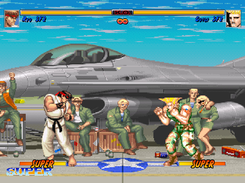 STAGE] Street Fighter 2,Guile Stage, CMY-Gray — polycount