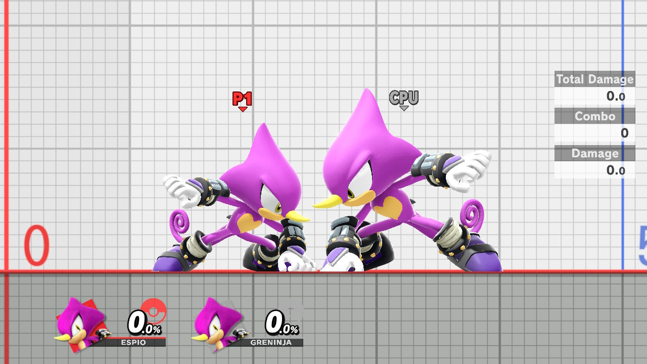 Espio (over Greninja) [Super Smash Bros. Ultimate] [Mods]