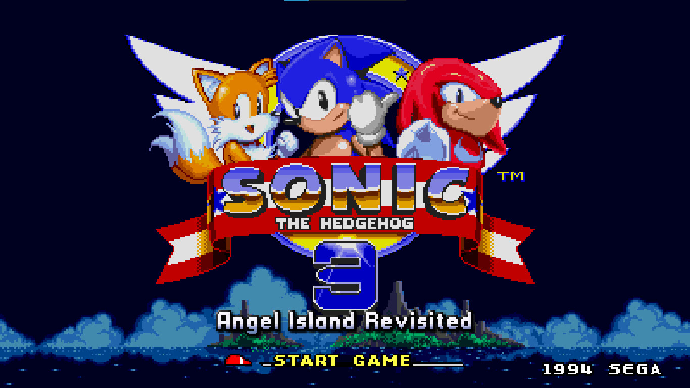 They actually remade the original Sonic 1 title screen sprites for