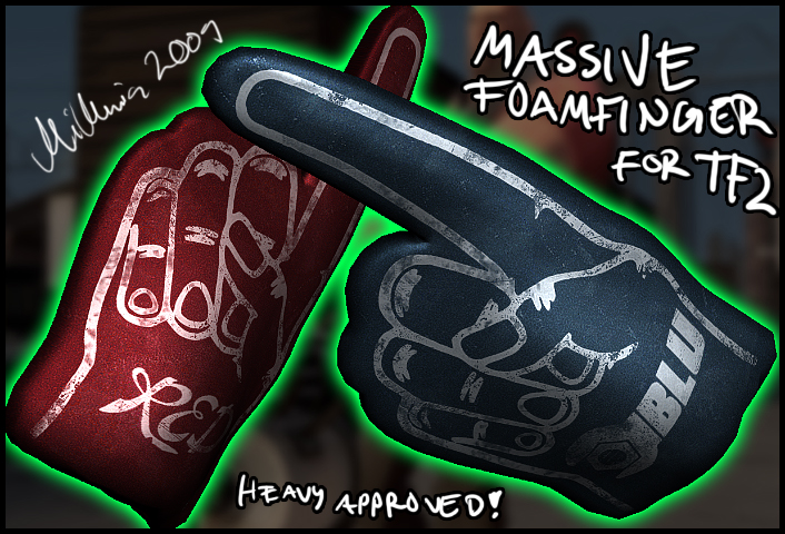 Foamfinger Fists!