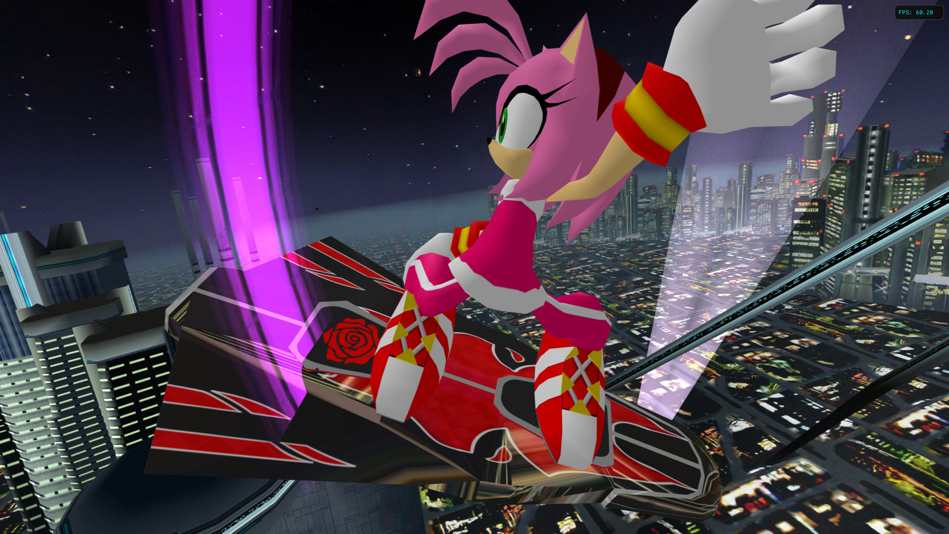 Blue Ace and Rose Legend [Sonic Riders (GameCube)] [Mods]