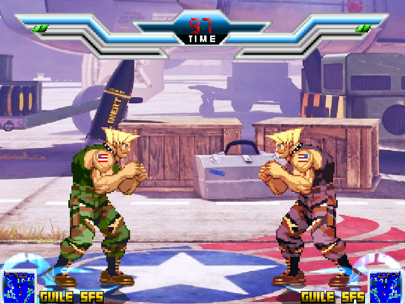 Alex(Street Fighter 3) vs Guile(Street Fighter 2) - Street Fighter