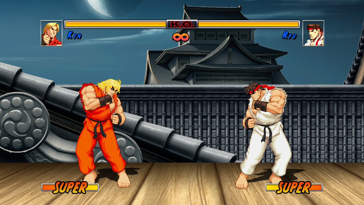 ryu vs ken street fighter 2