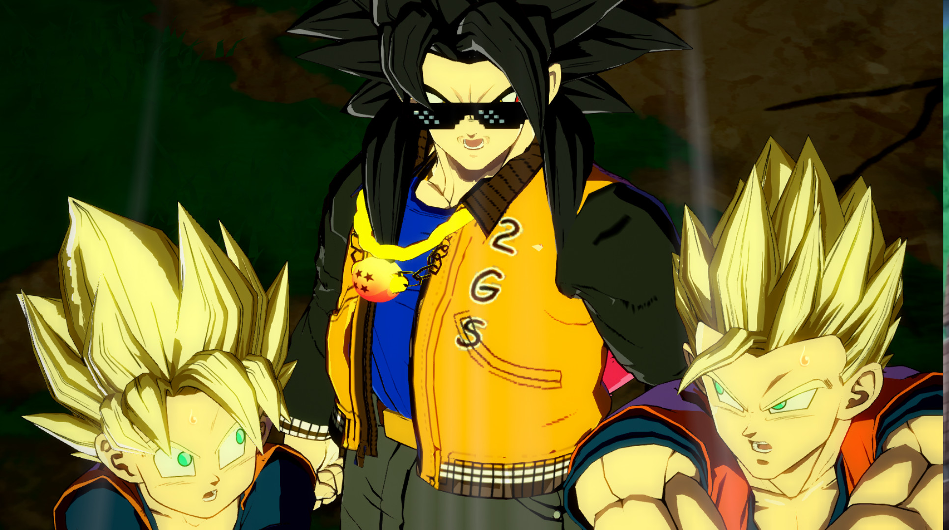 Slick Goku Over Main 3 Gokus [Dragon Ball FighterZ] [Mods]