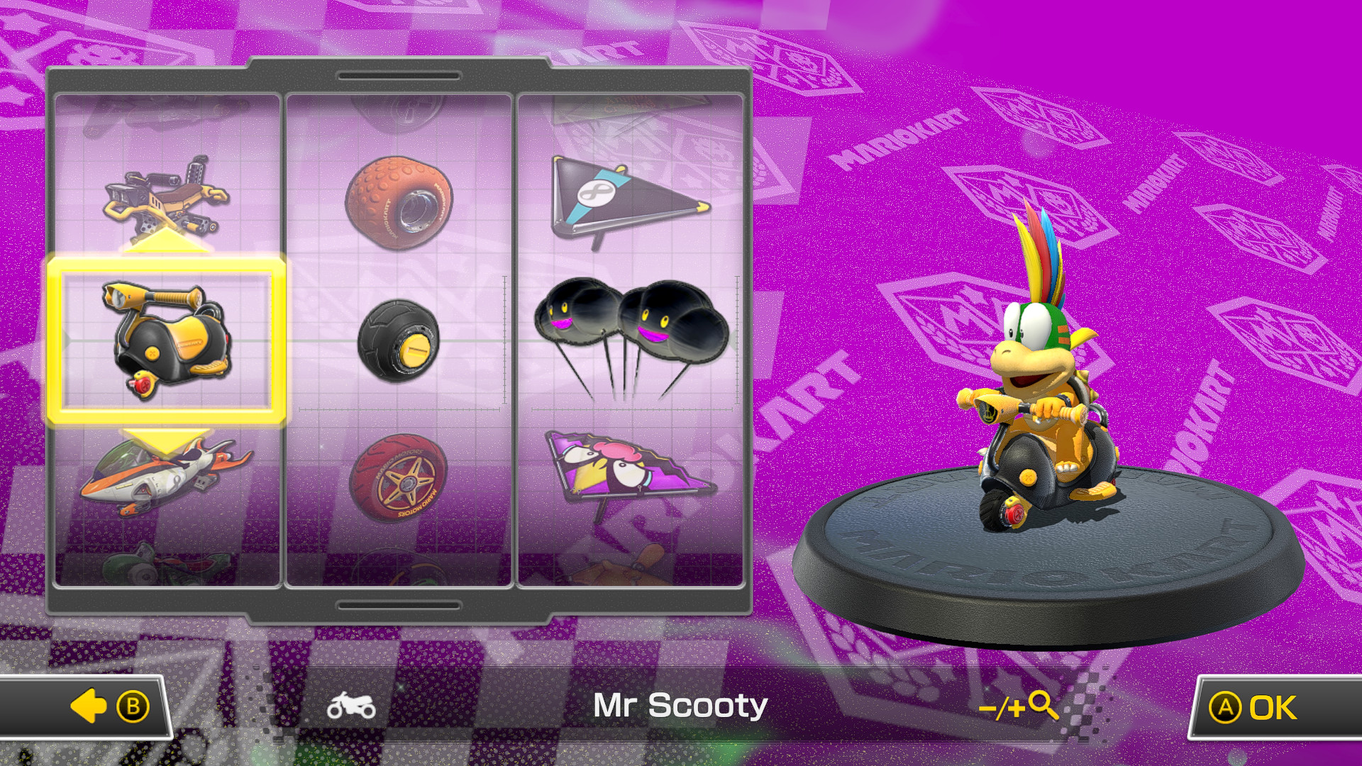Black Mr Scooty [Mario Kart 8 Deluxe] [Mods]