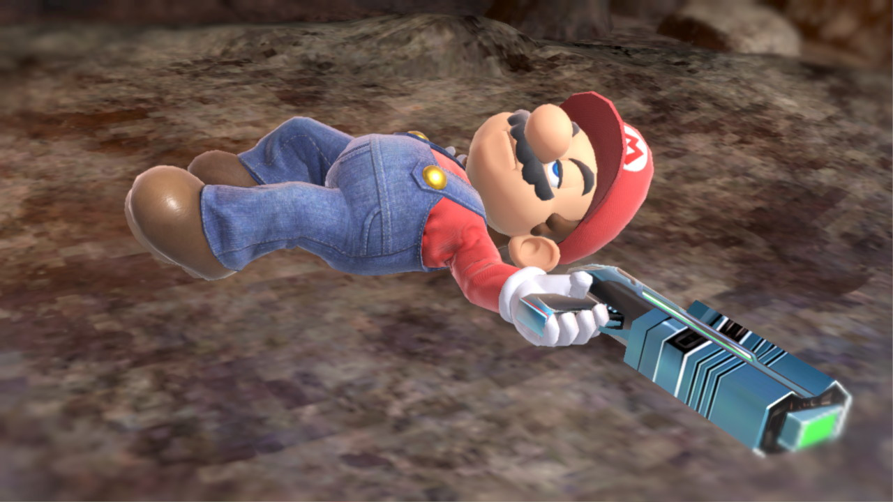 Mario has a gun [Super Smash Bros. Ultimate] [Mods]