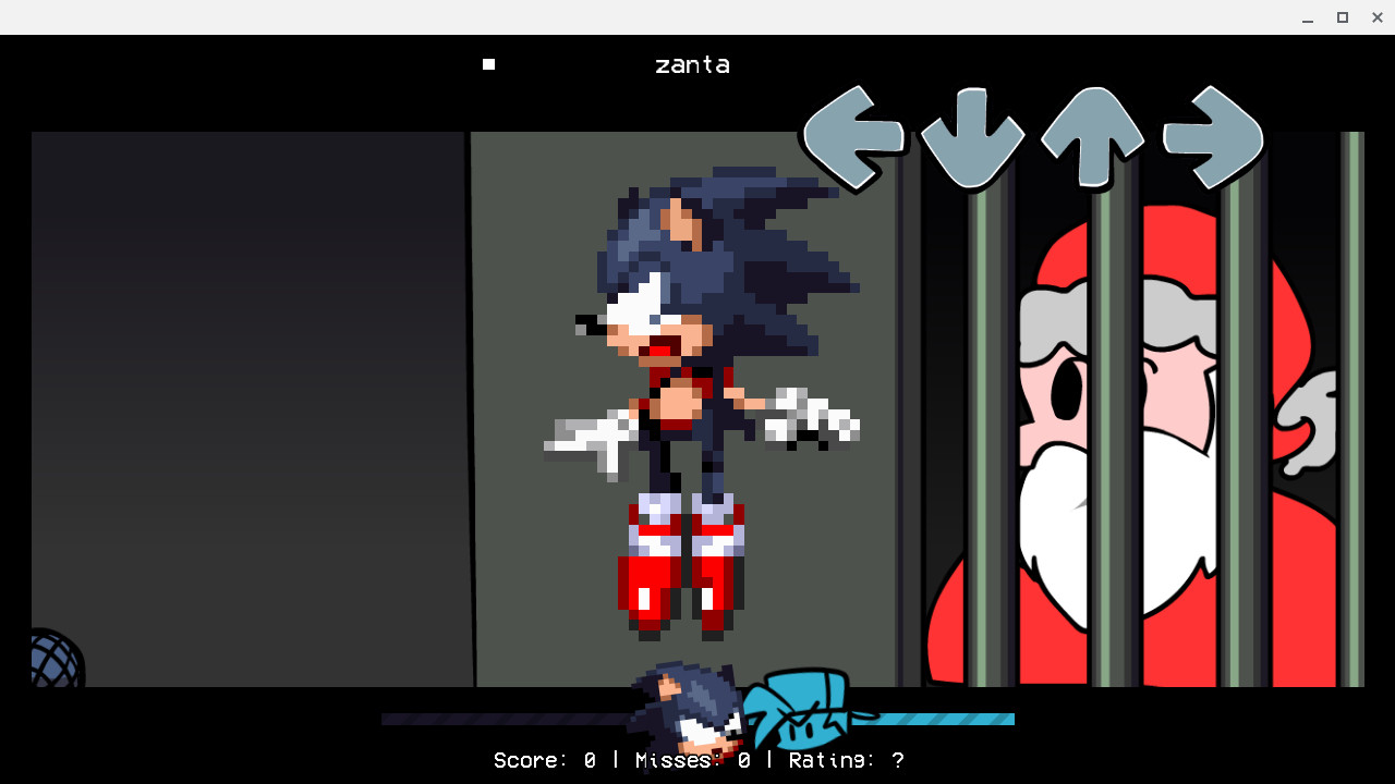 Dark sonic pixel art