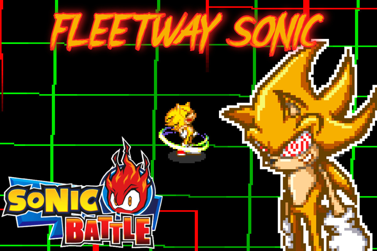 Super Fleetway Sonic over Chaos [Sonic Battle] [Mods]