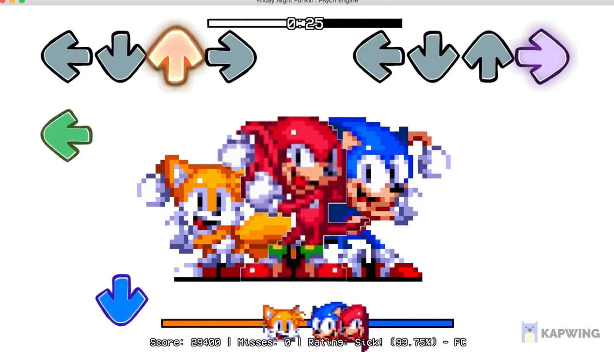 Sonic and Tails and Knuckles Dancing Meme Mod for Friday Night Funkin ...