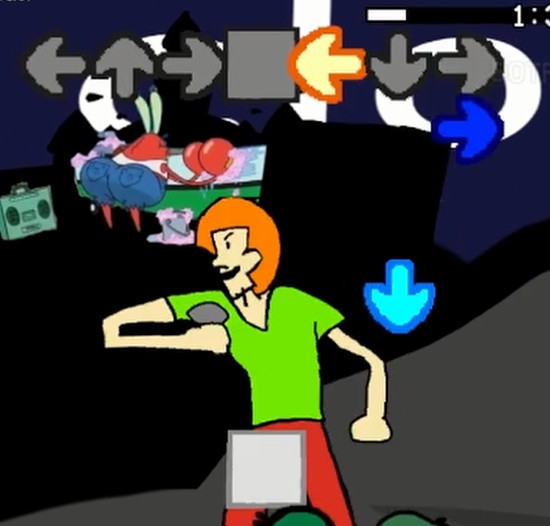 Vs blue shaggy but bad [Friday Night Funkin'] [Mods]