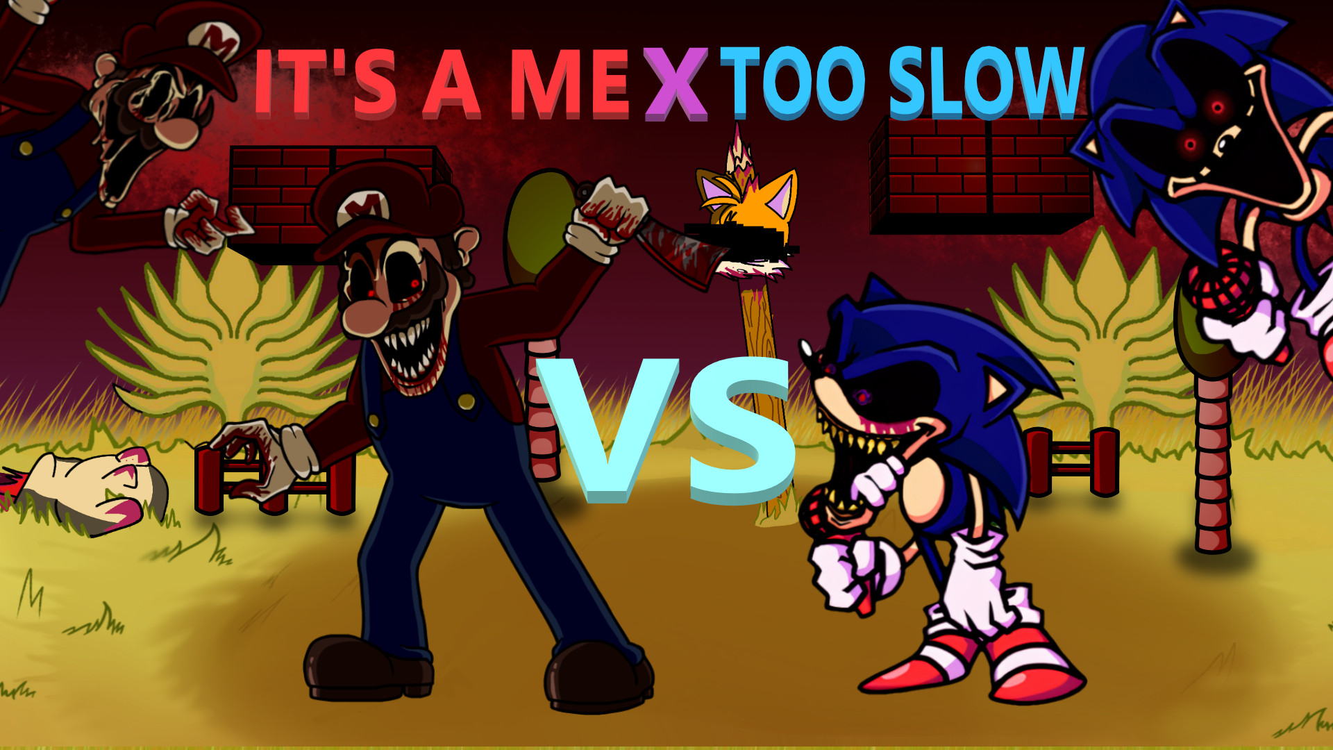 SONIC EXE ACABOU com TODOS  Super Mario vs Sonic.exe 3