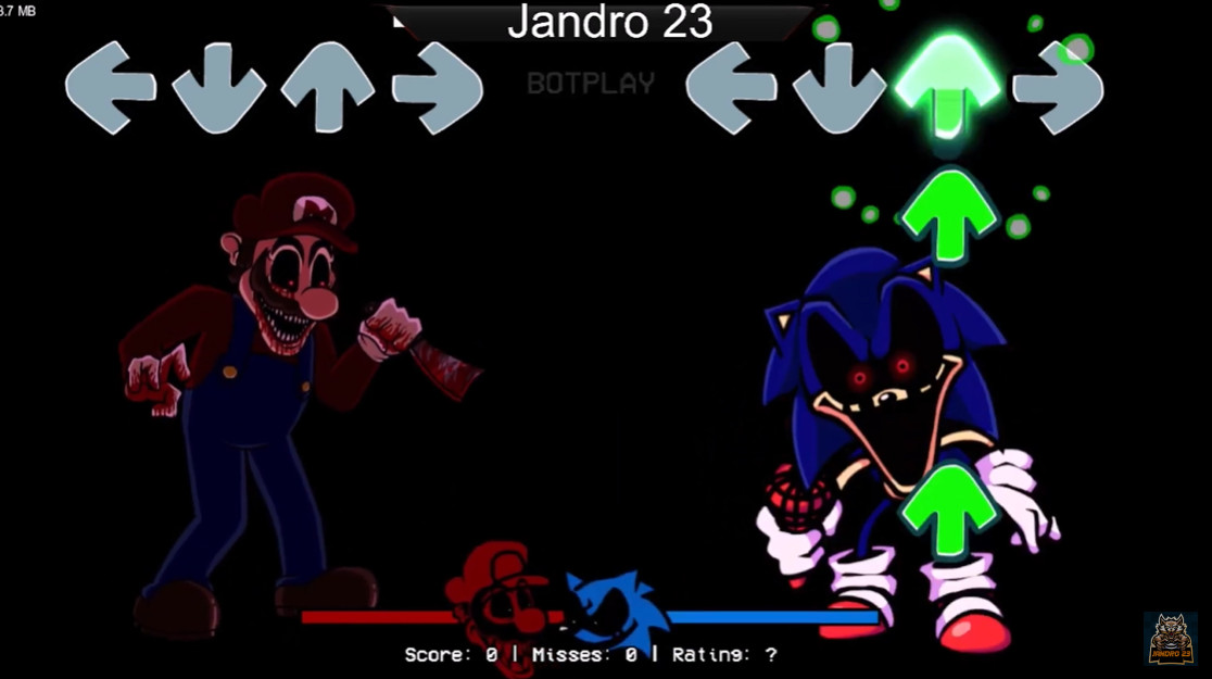 FNF Mario.EXE vs Sonic.EXE (It's a me x Too Slow) 🔥 Play online