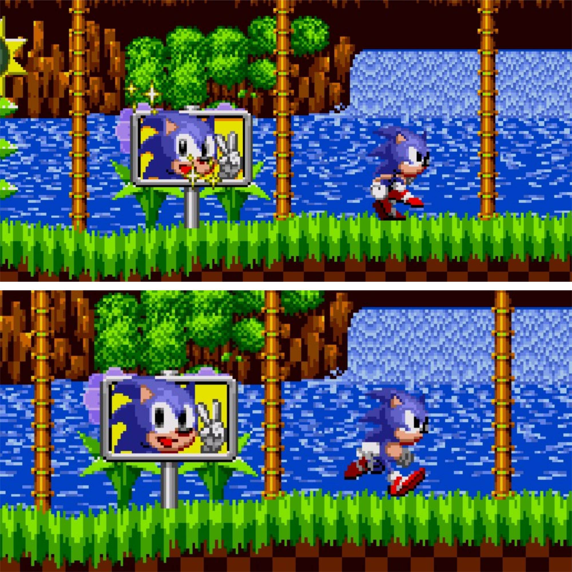 Old and new sonic sprites : r/Ivysmod