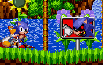 Sonic.exe over Eggman [Sonic the Hedgehog Forever] [Mods]