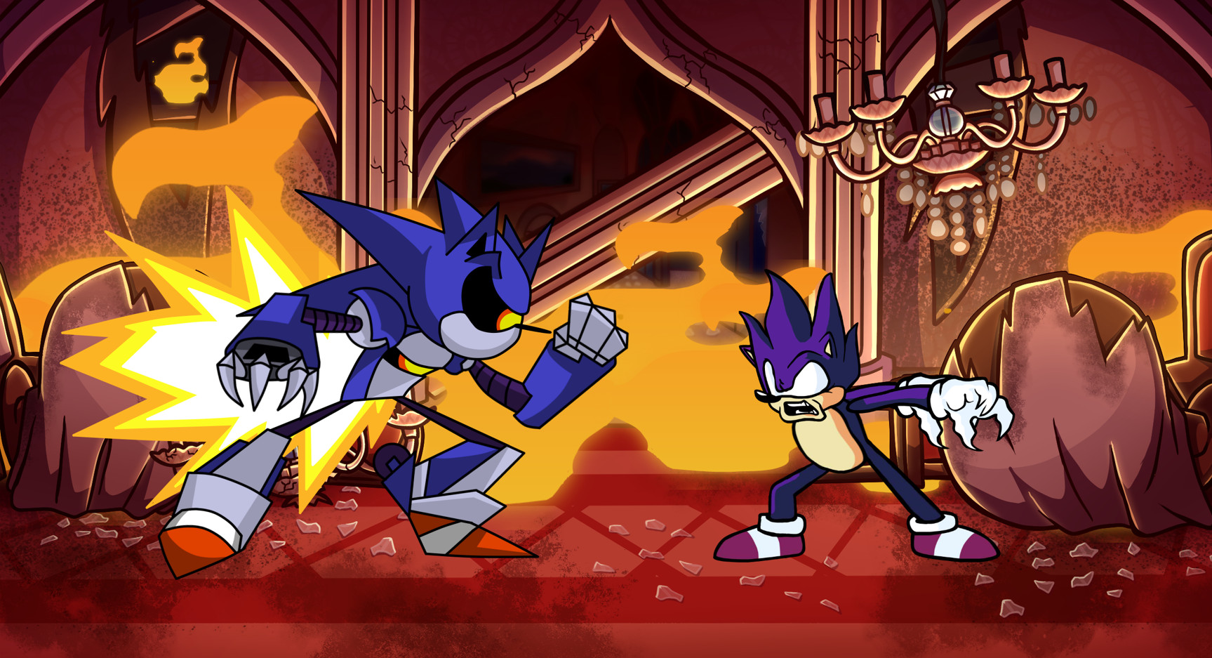 Dark Sonic vs Sonic.EXE 