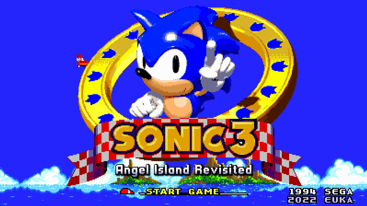 S&K Sonic in S3 Title Screen [Sonic 3 A.I.R.] [Mods]